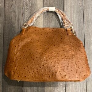 New GILI Brown Leather shoulder bag